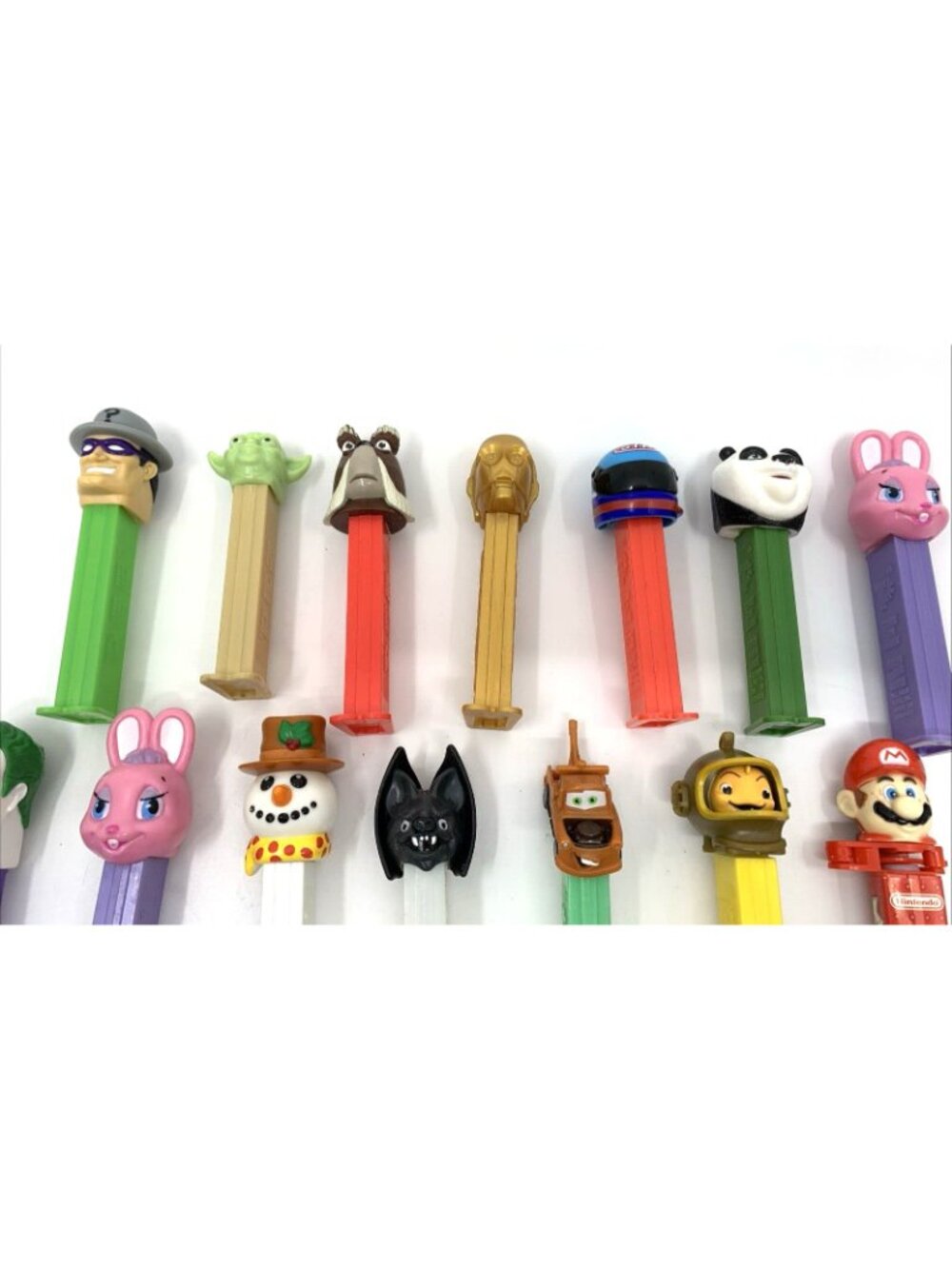 Lot 20 Vintage PEZ Dispensers Mario Joker Star Wars Disney Halloween C3PO Yoda - Picture 2 of 10
